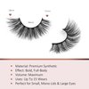 Eyelashes Natural Wispy Lashes 3D Volume Faux Mink Lashes Fluffy Long False Lashes 18MM Cat Eye Lashes A03