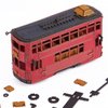 CUPUZ 3D Paper Puzzle, 3 Assorted Trams, 3D Cardboard Model Car kit, DIY Set for Child, Educational Travelers Craft Local Metro Bus, Gift for Boys
