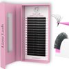 LIORE LASH Easy Fan Cashmere Volume Eyelash Extensions C D L M Curl, 3D Premade, 0.07-0.10, Super Matte Black Individual Lashes Extension Mix Tray 7-15mm (C Curl 0.07)