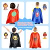 Roko Toys for 3-10 Year Old Boys, Superhero Capes for Kids 3-12 Year Old Boy Gifts Boys Cartoon Dress up Costumes Party Supplies Toys for Ages 2-4 5-7 (6 Pcs with Gift Box)
