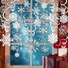 Zayvor 42CT Christmas Snowflake Hanging Swirl Decorations,Christmas Hanging Ceiling Streamers Snowflake Hanging Swirls and Strings Decoration, Winter Party Wonderland Xmas Holiday Decor Supplies