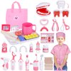 Gifts2U Dentist Kit for Kids, 42Pcs Doctor Kit for Toddlers, Educational Dentist Toys for Kids, Kids Dentist Playset, Dentist Toys for Kids,Gift for Girls Boys
