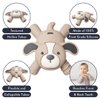 Itzy Ritzy - Ritzy Teether for Molars - Massages Sore Gums & Reaches Back Molars - Silicone Baby Teething Toy with Multiple Textures & Flexible Design - Teething Relief for 3 Months & Up (Puppy)