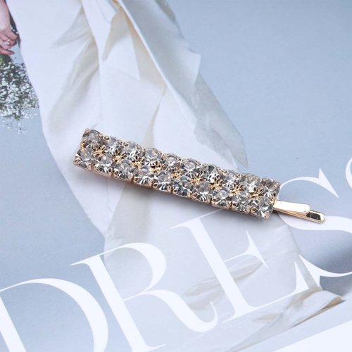 Erimberate Bohemian Paved Cz Hair Clip Crystal Hair Pins Clips Rhinestone Hair Barrette Headclip Vintage Headwear Pin Decorative Bobby Pins Glitter Sparkly Hair Clip Hair Accessories Jewelry for Women