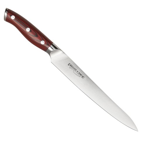 Ergo Chef Crimson Series 8 Inch Carving knife - Forged High Carbon X50CrMoV15 German Stainless Steel – G10 Handle