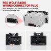 RED WOLF Radio Wiring Harness w/Antenna Adapter Compatible with 2006-2013 GM GMC Sierra Chevy Impala Buick Cadillac Install Aftermarket Stereo CD Player Receiver Wire Cable Adapter