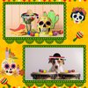 Honoson Wooden Fiesta Maracas Mini Sombrero Top Hat for Kids Festival Mexican Party Decorations (Stylish Style, 18 Pcs)