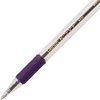 Pentel BK91V R.S.V.P. Stick Ballpoint Pen, 1mm, Trans Barrel, Violet Ink (Pack of 12)