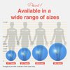 PRIMASOLE Exercise Ball for Balance Stability Fitness Workout Yoga Pilates at Home Office & Gym 45cm Blue