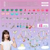 Girls Charm Bracelet Making Kit, Unicorn Toy Gifts for Ages 6 7 8 9 10+ Girls DIY Jewelry Making Kit for 8-12, Perfect Craft Kits Educational Toys - Finger Fine Motor Training and Inspires Creativity