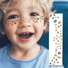 Ooopsiun Cartoon Freckle Temporary Tattoos for Kids - 24 Sheets Face Tattoos Stickers for Girls Boys Makeup Costume Birthday Party Favors
