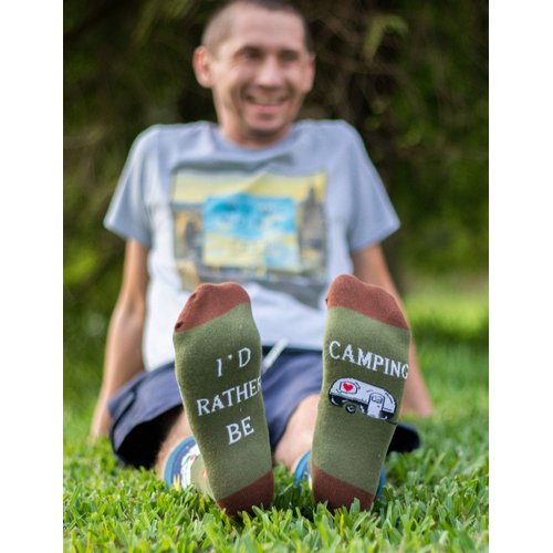 IRISGOD - I'd Rather Be Funny Dress Socks for Men and Women | Humor Joke Gifts