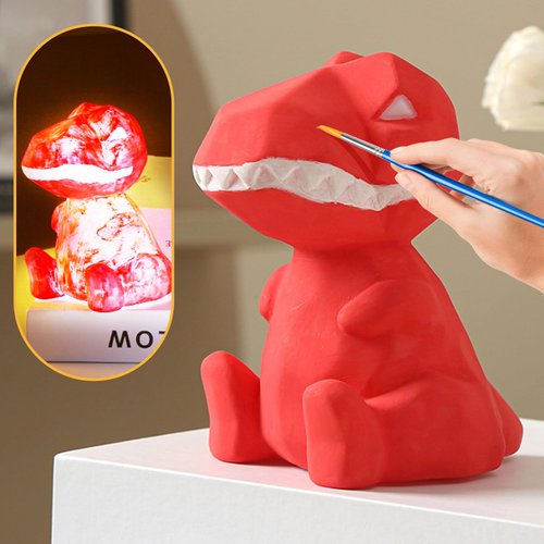 Paint Your Own Dinosaur Lamp Kit, Art Supplies & Crafts Kit, DIY Night Light for Kids 6-12, Diamond Set for girl 8-12, Painting Kit for Girls Boys, Toy Child Birthday Gift Ages 3 4 5 6 7 8 9 10 11 12+