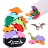 PJDRLLC Dinosaur Toy Wooden Stacking Game: Challenging Banlance Game - Develop Concentration Coordination Problemsoving Skills for Kids Ages 3 Years Up