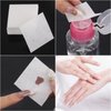 BTYMS 650 Pcs Lint Free Nail Wipes Gel Nail Polish Remover Pads Nail Cotton Pads for Polish Removal