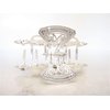 Generic Silver metal butterfly faux pearl and clear crystal hair claw clip bridal clip