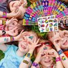 Cherisnowy 48 90s 24PCS 90s Temporary Tattoos Sticker 24PCS Slap Bracelets Perfect for Themed Birthday Party Favors Baby Showers or Classroom Rewards Ideal Decor and Gifts for Girls and Boys