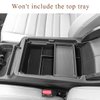 Muslogy Center Console Organizer Compatible with Honda CRV & CRV Hybrid 2023 2024 LX EX Sport Hybrid EX-L Sport Touring Hybrid Accessories (Black)