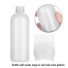 ZJchao Root Comb Applicator Bottle, 160ml Hair Dye Bottle with Graduated Scale, Profssional Brush Applicator Comb Hairdressing Coloring Styling Tool (White)