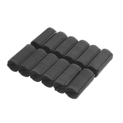 36 Pieces Foam Sponge Hair Rollers - Soft Sleeping Hair Curlers Flexible Hair Styling Curlers Sponge Curlers for Hair Styling (Black)