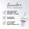 Keracolor Purple Toning Drops Concentrate To Create Your Own Purple Shampoo For Blonde Hair - Mix w/Any Shampoo, Conditioner, Or Cream Styler, Violet, (Purple) 2 Fl. Oz.