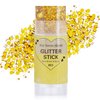 Paminify Gold Face Glitter Stick, Chunky Sequins Body Glitter Rave Singer Concert Outfits for Kids and Women,Body Paint for Hair Eye Clavicle,Waterproof Shimmer Accessories for Parties & Events