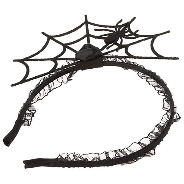 Halloween Headbands Halloween Spider Hair Hoop Hair Band Spider Web Halloween Party Headpiece Costume Dress up Hair Accessories for Girls Women Halloween Party Cosplay Decoration Prop
