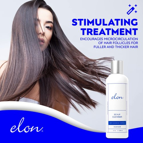 Elon Scalp Care Bundle: Hair Scalp Cleanser & Hair Leave in Treatment – Hair Care Products – Scalp Treatment for Hair Loss – Hair Growth for Women/Men for All Hair Types – Scalp and Hair Care