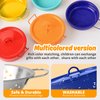 Veitch fairytales Kids Play Kitchen Toy Accessories Set Toddler Cooking Playset Colorful Stainless Steel Pots and Pans Birthday Gifts for 3+ Girls Boys (Blue)
