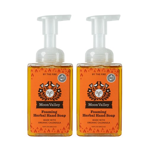 Moon Valley Herbal Foaming Hand Soap, Vegan (By the Fire, Recyclable Bottle)