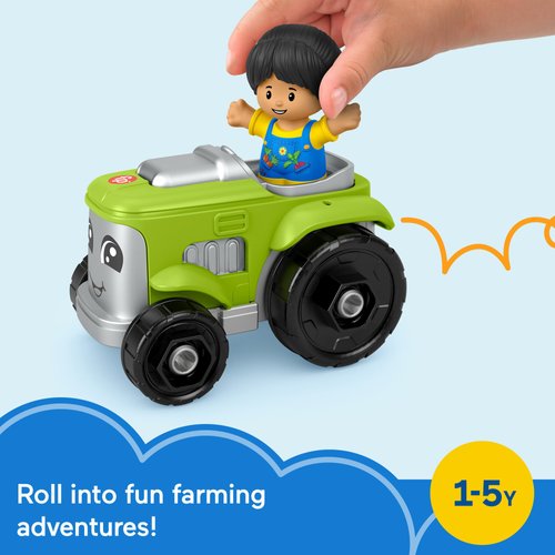 ​Fisher-Price Little People Toddler Toy Tractor and Farmer Character Figure for Preschool Pretend Play Kids Ages 1+ Years