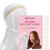 MILANO COLLECTION Wig Caps for Women | Premium Breathable, Stretchable, Nylon Bald Wig Cap Liner Stocking for Wigs and Lace Front Wigs, Hair Cap, Nude, 1 Pack of 9 Caps, 9 Count
