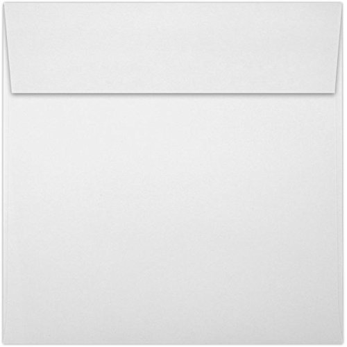 LUXPaper Square Invitation Envelopes | Peel & Press | 6 1/4" x 6 1/4" | Bright White | 70lb. Text | 50 Qty