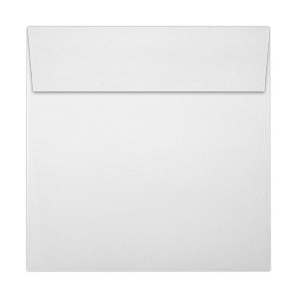 LUXPaper Square Invitation Envelopes | Peel & Press | 6 1/4" x 6 1/4" | Bright White | 70lb. Text | 50 Qty