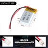 AKZYTUE 3.7V 702030 380mAh Lipo Battery Rechargeable Lithium Polymer ion Battery Pack with PH2.0mm JST Connector