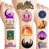 120PCS Eid Al Adha Ramadan Mubarak Temporary Tattoos Happy Ramadan Kareem Sticker for Kids Birthday Decorations Moon Star Tattoos Themed Party Favors and Supplies Cute Kids Boy Gifts Ideal Prizes