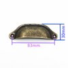 WEICHUAN 10PCS Antique Bronze Iron Drawer Knobs Pulls Handles - Vintage Kitchen Cabinets Furniture Wardrobe Medicine Pull Handle (Length: 96mm Width: 30mm)