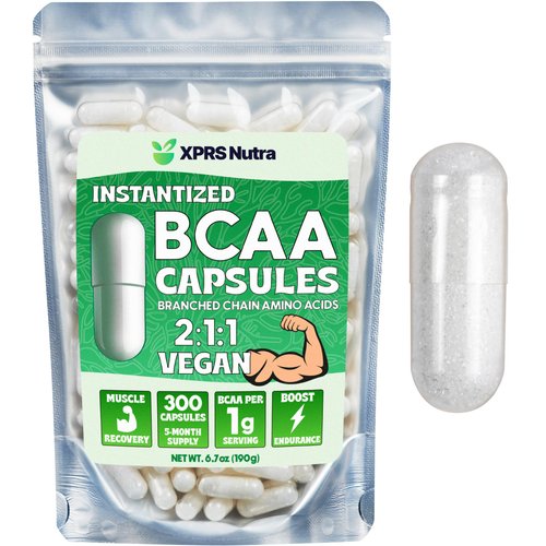BCAA Amino Acids Capsules - Premium BCAAS Amino Acids Supplement - BCAA Pills - BCAAS Amino Acids Capsules - Branched Chain Amino Acids Nutritional Supplements - BCAA Capsules Nutrition 3 Month Supply
