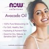 NOW Foods Solutions, Avocado Oil, 100% Pure Moisturizing Oil, Nutrient Rich and Hydrating, 4-Ounce