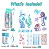 Gift for Kids, Decorate Your Own Water Bottle Kits for Girls Age 4-6-8-10-12, Mermaid Gem Stickers Crafts, Fun DIY Arts and Crafts Gifts Toys for Kids Birthday Valentines Christmas Stocking Stuffers