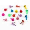 AIEX 600pcs Metal Paper Fasteners Round Copper Fasteners Split Pins for DIY Crafts Projects Scrapbooking Office 0.47x0.3inch (Multicolored)