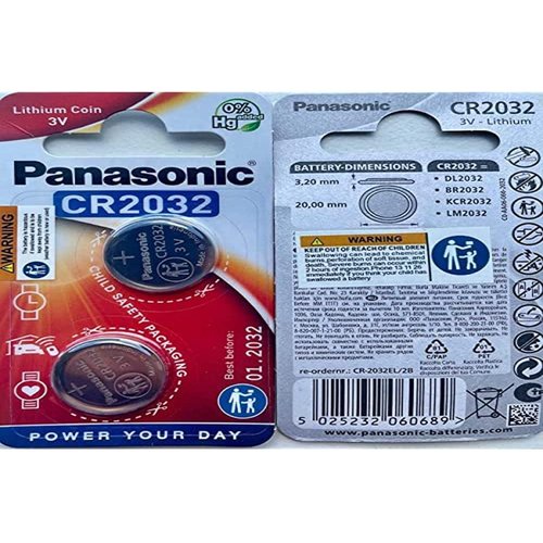 Panasonic 2 Cr2032 3 Volt Lithium Batteries