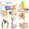 Poraxy STEM Kits for Kids Age 8-10-12, 6 in 1 Science Kits, Wooden 3D Puzzles, Toys for Ages 8-13, Building Projects Crafts Model Kits, Birthday Gifts for Boys Girls Ages 7 8 9 10 11 12 13 Years Old
