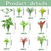FOIMAS 100pcs Mini Model Plant Miniature Model Tree Flower Green Shrub for Fairy Garden Diorama Train Scenery Railway Sand Architecture Model Craft Supply