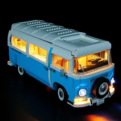 Kyglaring LED Lighting Kit only - Lights Set Designed for Lego Volkswagen T2 Camper Van 10279 Building Kit - Not Include The Model (Classic Version)