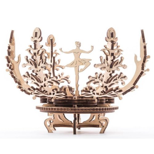 UGEARS Mechanical Flower 3D Wooden Puzzle - Unique Model Kits for Teens and Adults
