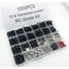 1000pcs Universal RC Screw Kit Screws Assortment,Set Hardware Fasteners for Traxxas Axial Redcat HPI Arrma SCX10 Losi 1/8 1/10 1/12 1/16 Scale RC Cars Trucks Crawler, RC Screw Kit, Car Body Clips Pins