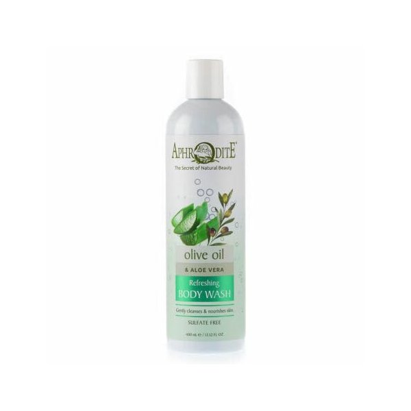 SEASATIONALS Aphrodite Refreshing Body Wash with Aloe Vera and Olive Oil, 13.5 fl oz