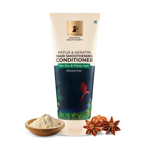 Pilgrim Patuá & Kertain Smoothing Conditioner | for Dry & Frizzy Hairs | with Sacha Inchi | Nourishing Hair Conditioner for Soft & Smooth Hairs | Silicon Free | 6.76 Fl Oz/200ml