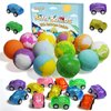 Bath Bombs for Kids with Surprise Inside, 12 Cars Bath Bombs Gift Set For Children Birthday Halloween Xmas Present with Pull-Back Car Inside, Bubble Kids Safe Bath Fizzy Ball for Boys Girls